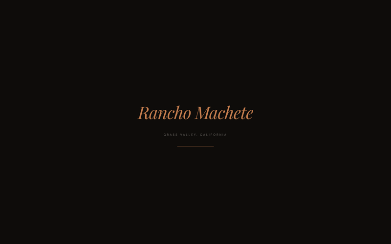 Rancho Machete ranch website preview